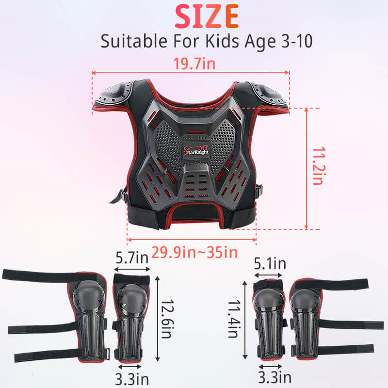 red gear suitable size for kids