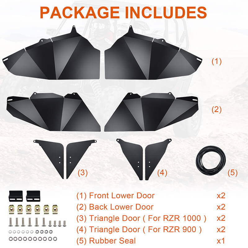 rzr 4 doors package includes