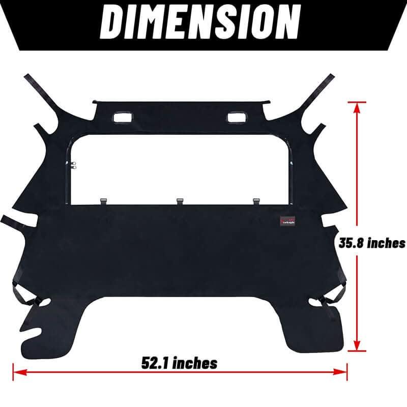 dimension of the pioneer windshield