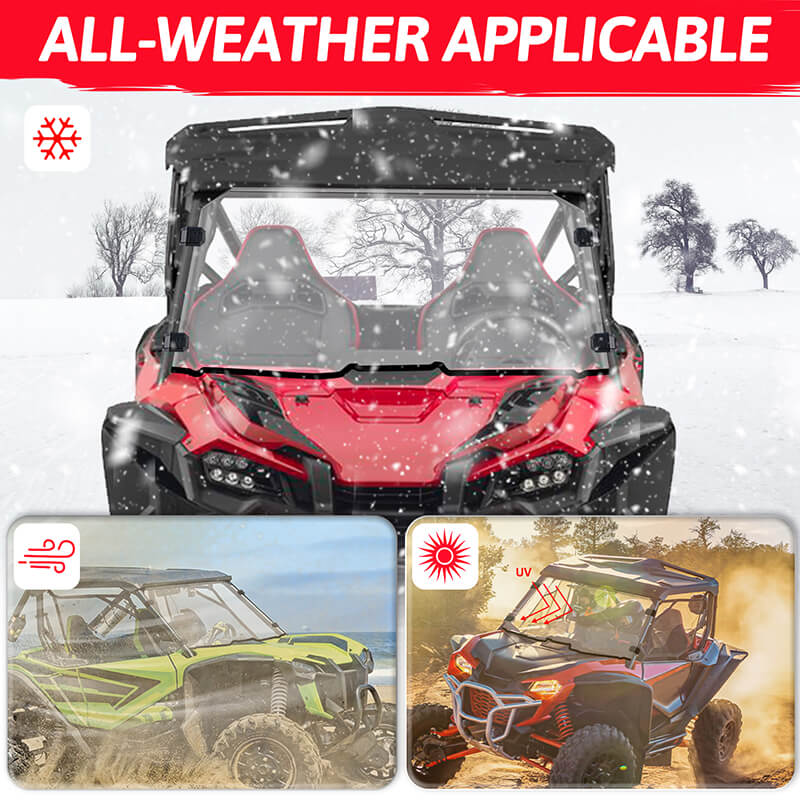 all-weather applicable of the talon 1000X windshield