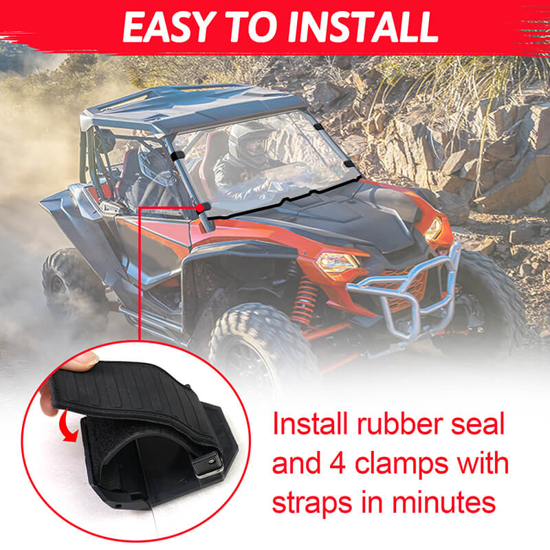 talon 1000X front windshield easy to install