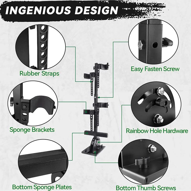 ingenioud design of the utv gun rack