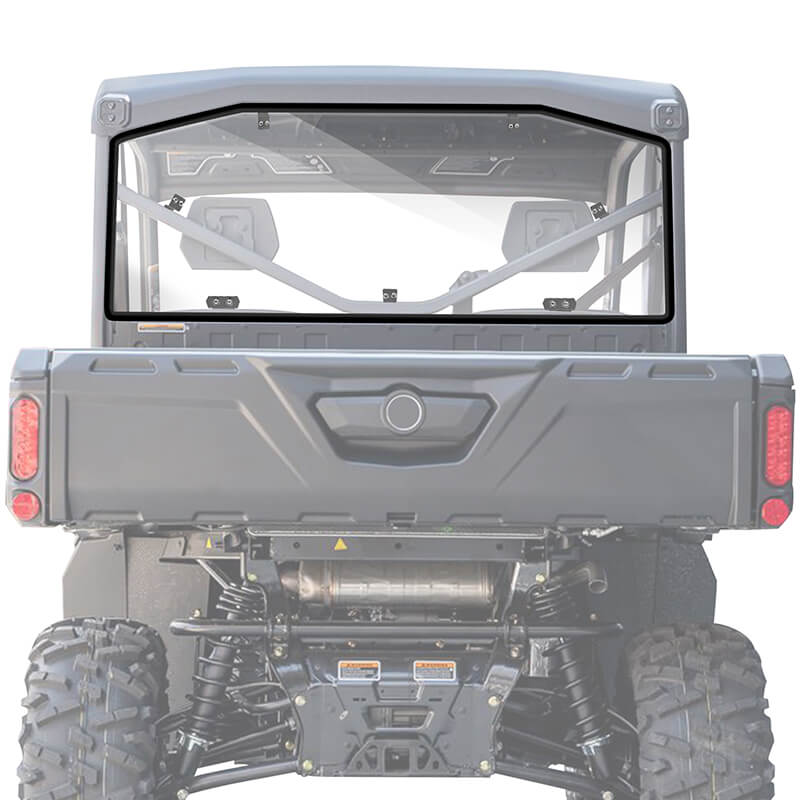 uv-proof rear windshield show for can-am