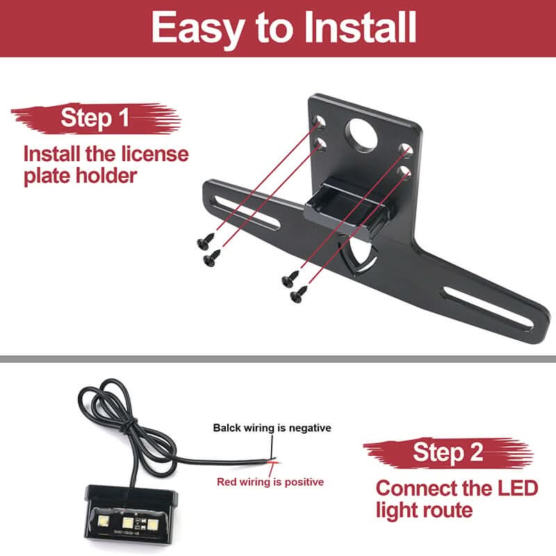 easy install license plate holder