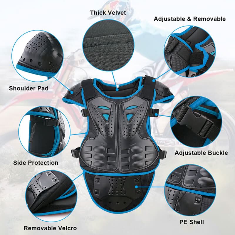 features of the upgraded kids armor