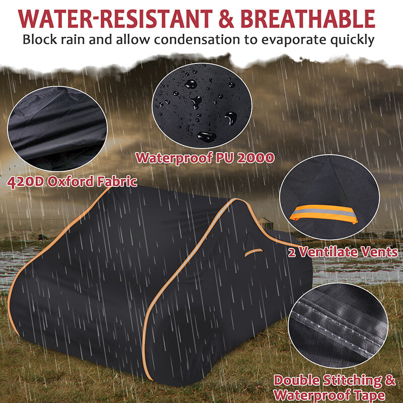 water-resistant cover features