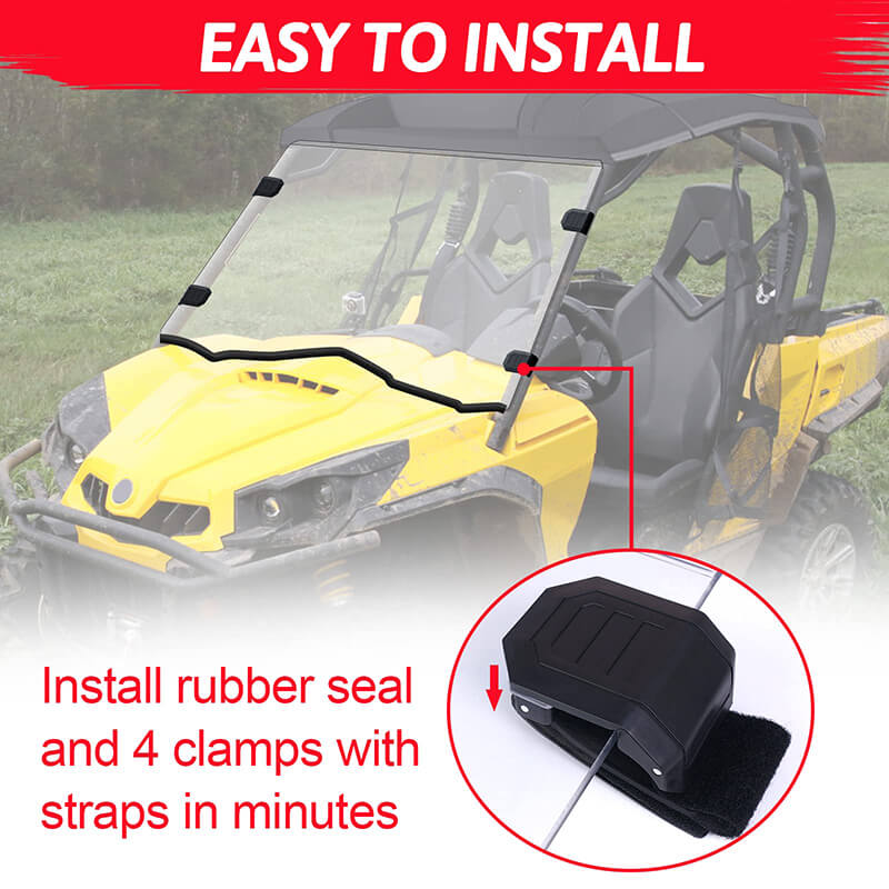 easy to install the commander 800 windshield
