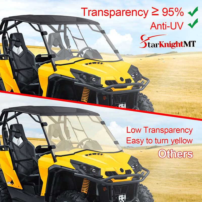 transparency of the commander windshield 