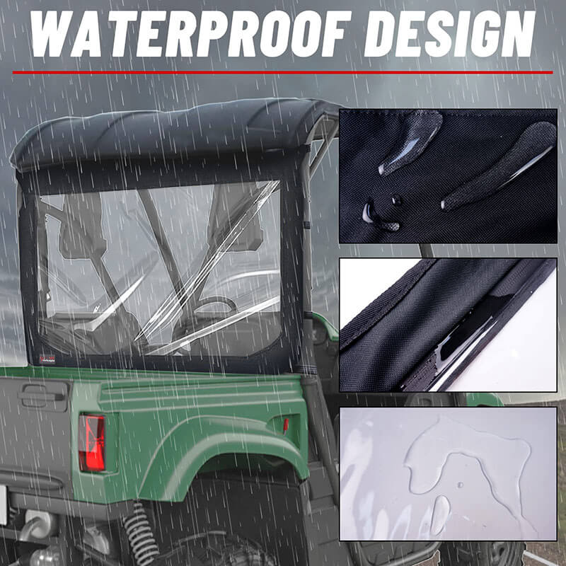 waterproof design of the yamaha rhino windshield