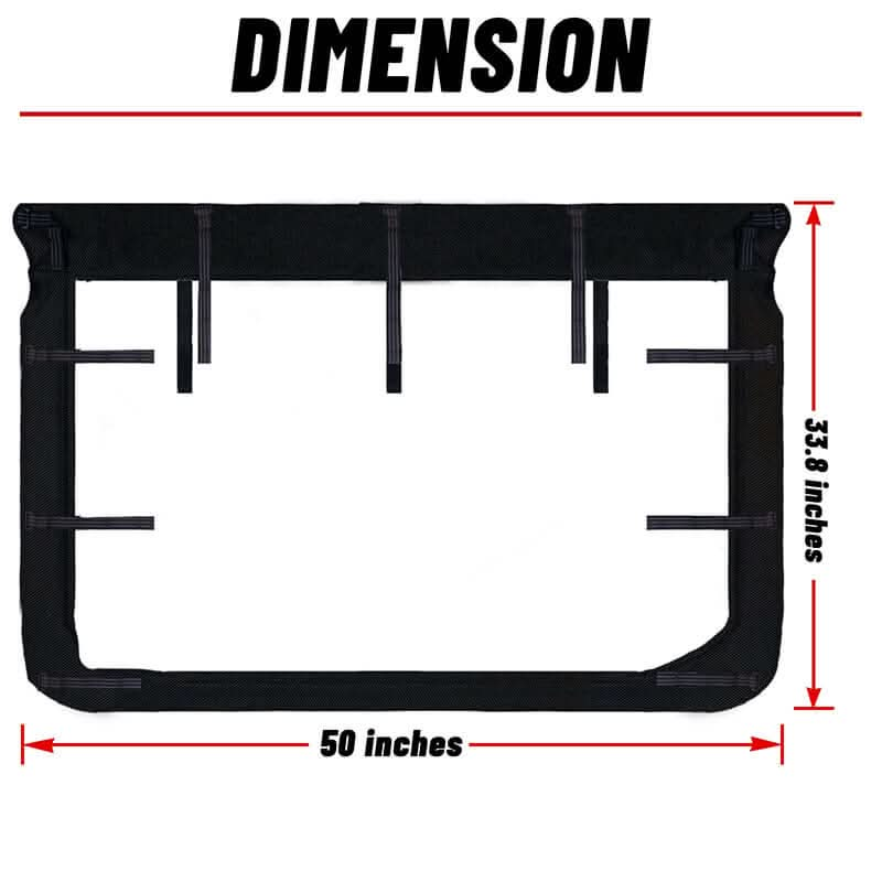 dimension of the Yamaha rhino windshield