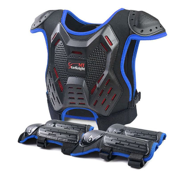 Kids' Blue Protective Motorcycle Armor Safety Comfort