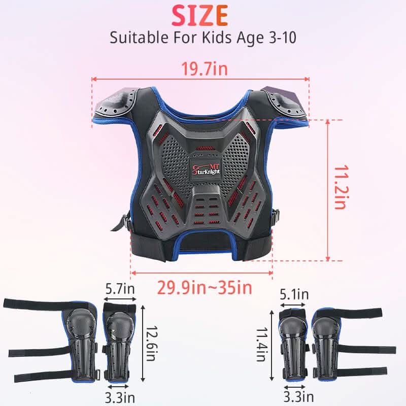 size of the youth blur armor suit
