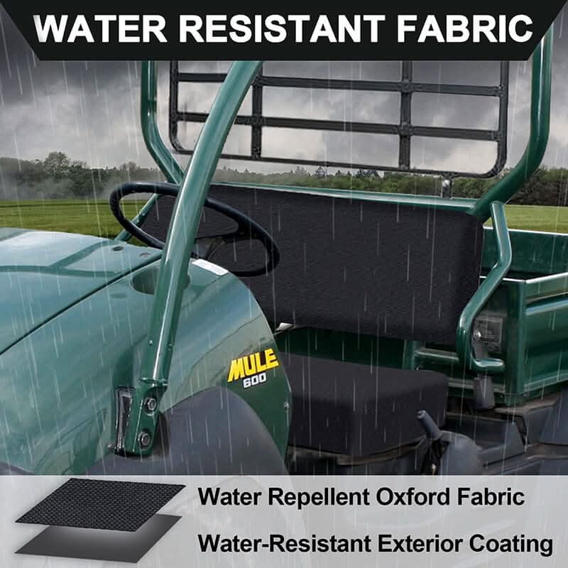 water resistant fabric of the mule 610 seat cover
