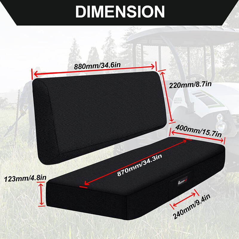 dimension of the mule seat cover