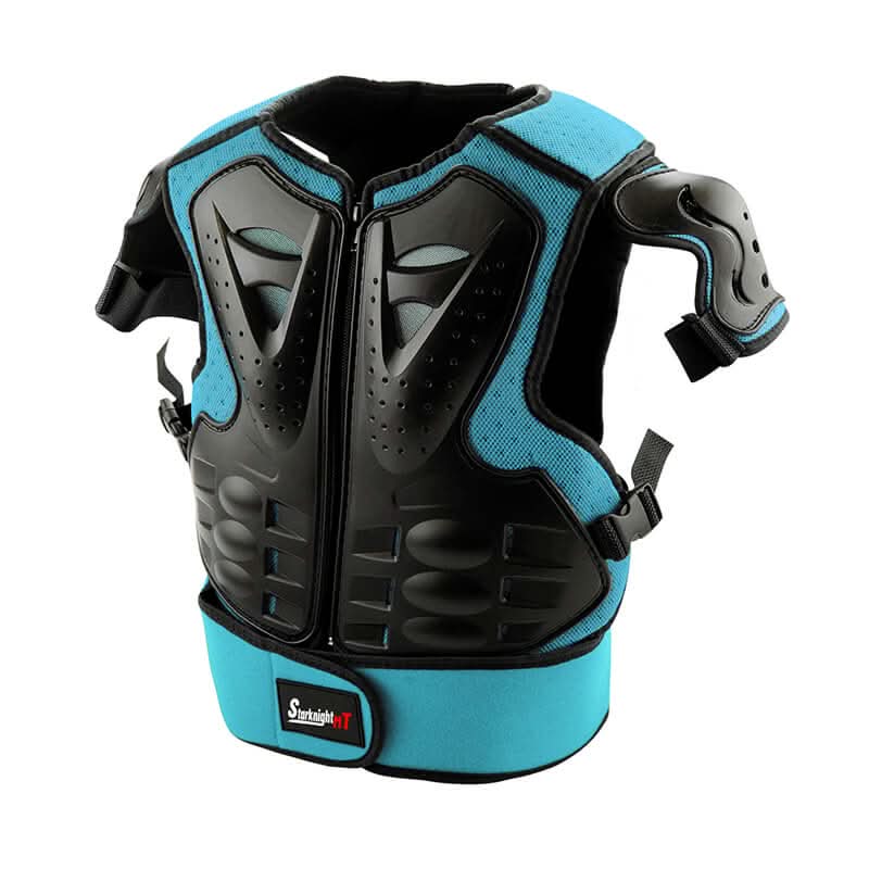 side blue kids armor