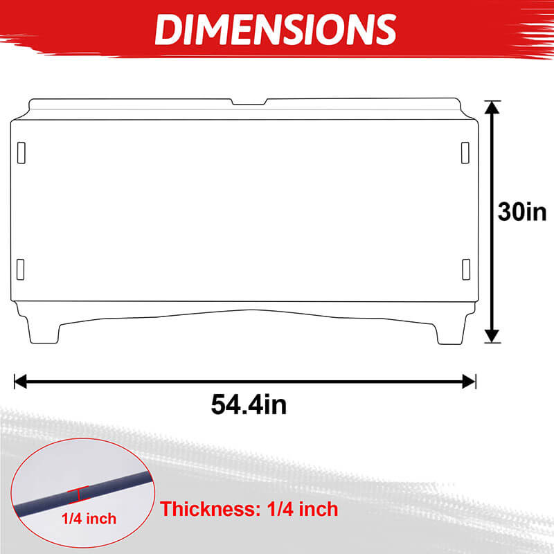 dimension of the teryx windshield