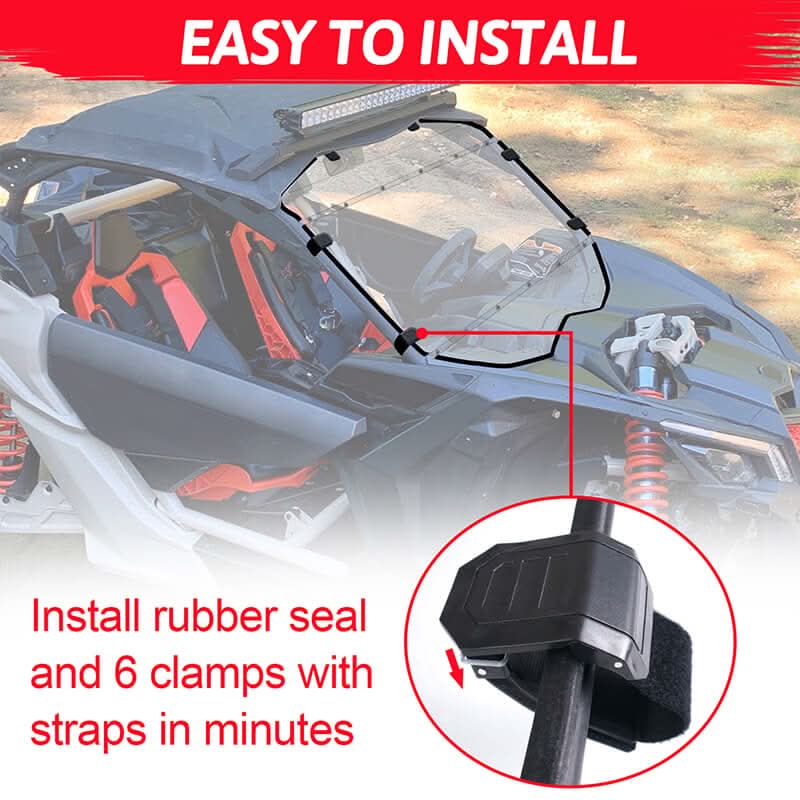 installation of the Can-Am X3 front windshield