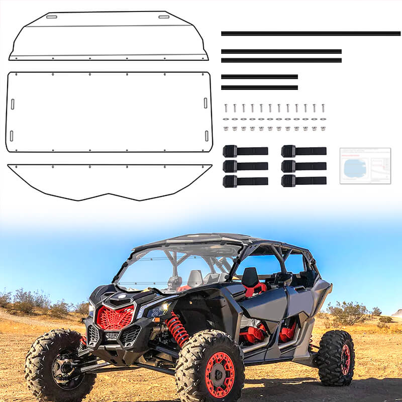 package list of the can-am X3 windshield