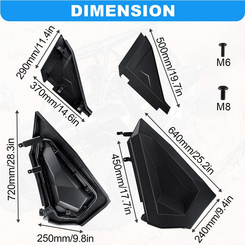 dimension of the lower doors