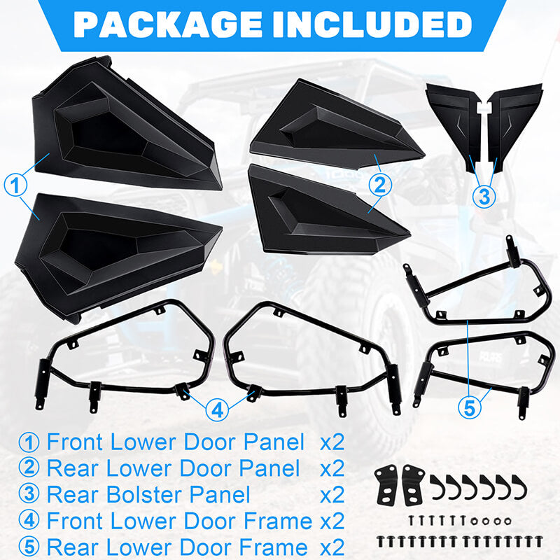 rzr half door kit package include