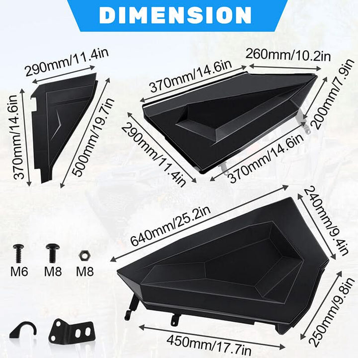 dimension of the half 4 door