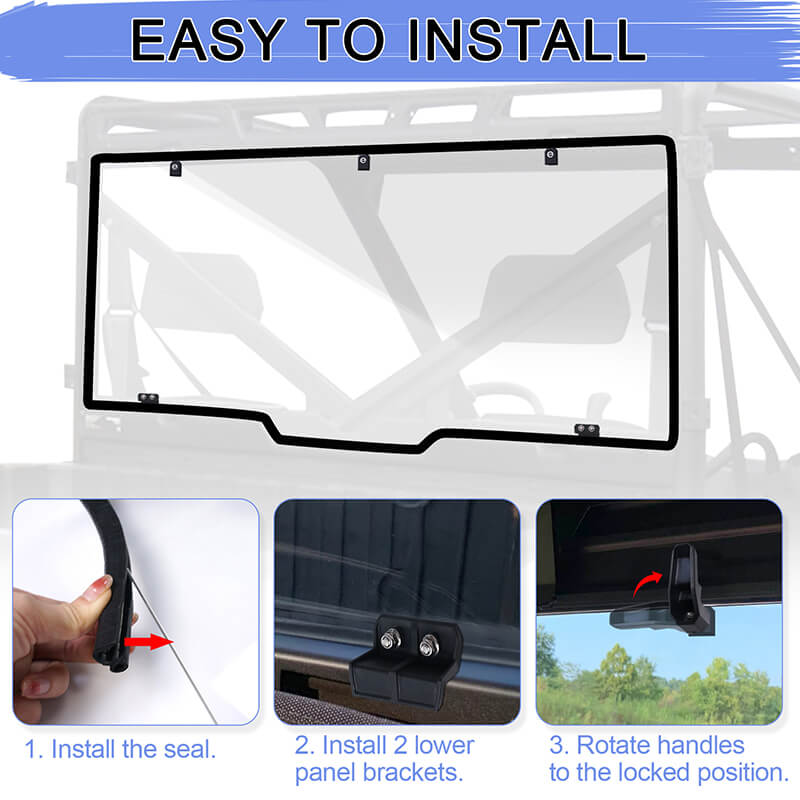 easy to install ranger rear windshield