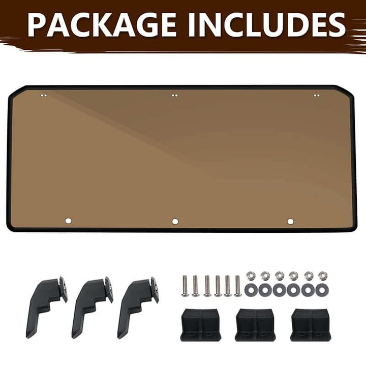 polaris ranger 570 rear tint windshield package includes