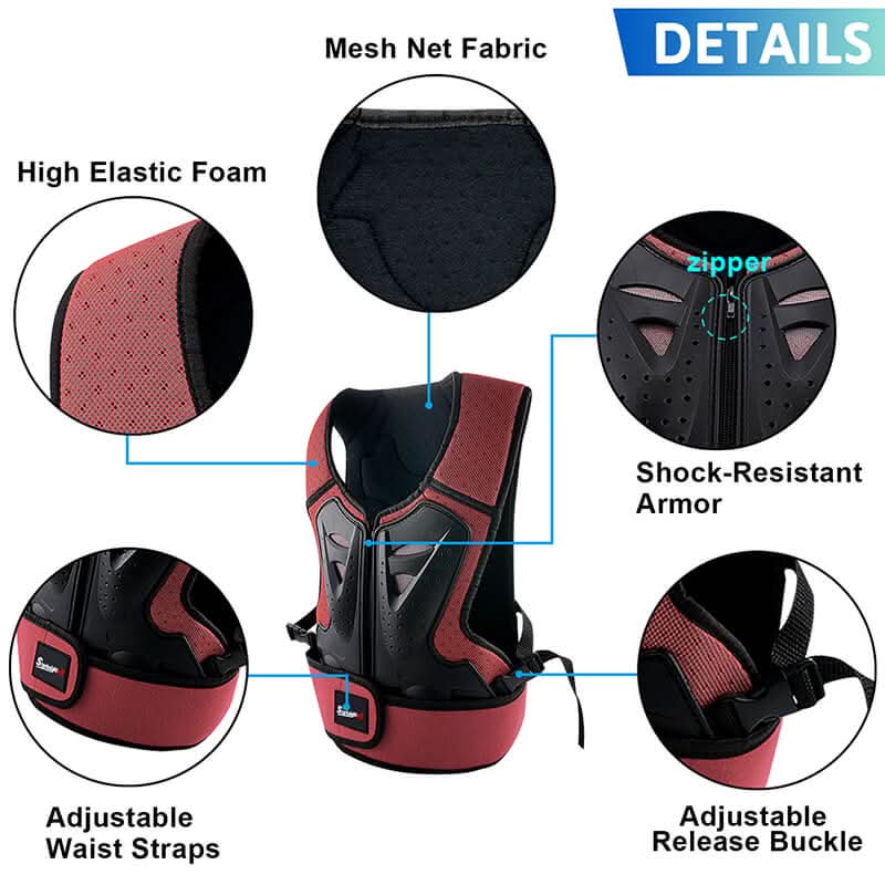 kids chest armor details