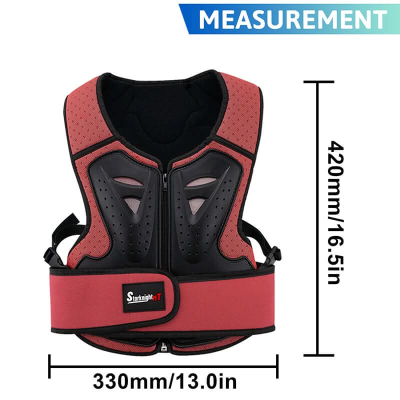 kids chest armor measurement
