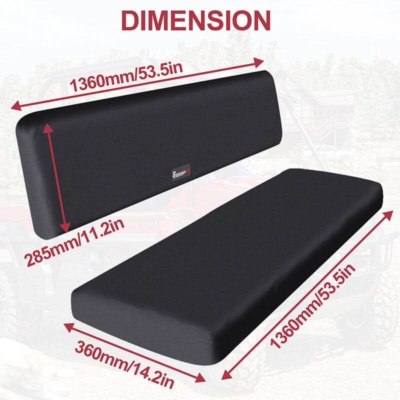 dimension of the Mule pro seat cover