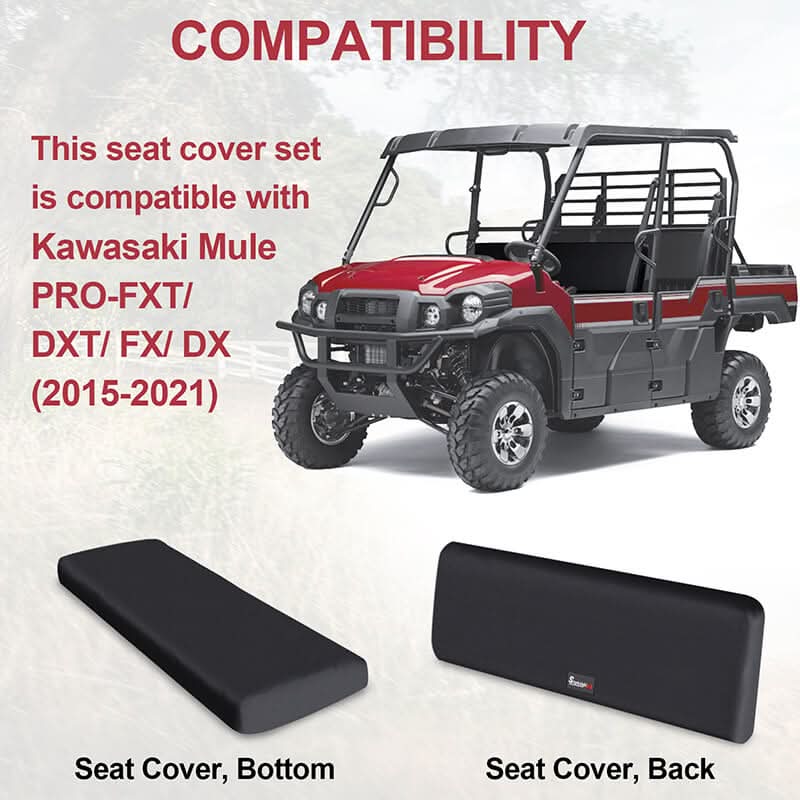 compatibility of the kawasaki Mule Pro seat cover