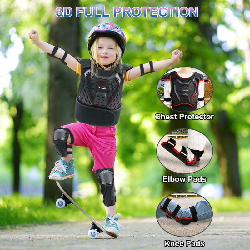 red youth suit give full protection