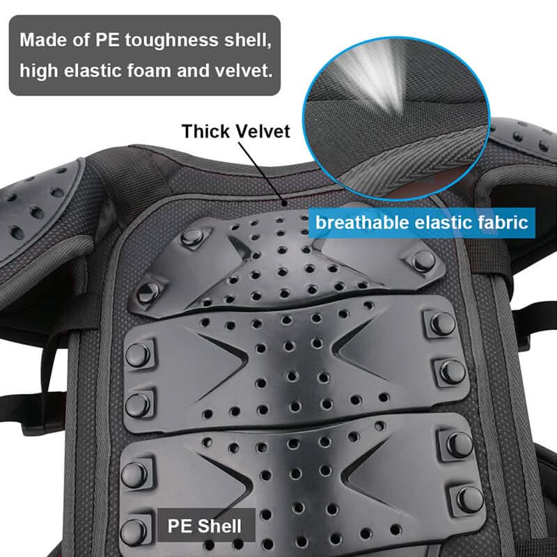 pe shell material of the kids armor set
