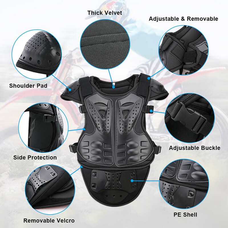 features of the upgraded kids armor