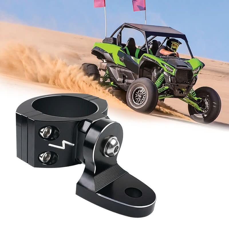 Snapklik.co : ZIDIYORUO UTV Whip Light Ount & Light Bar Bracket - Heavy Duty 1.75"- 2" Roll